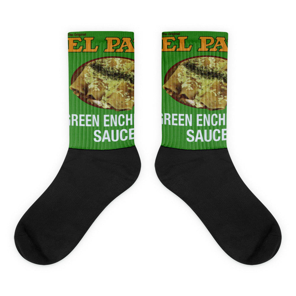 EL Pato Hot Sauce Green Enchilada Socks